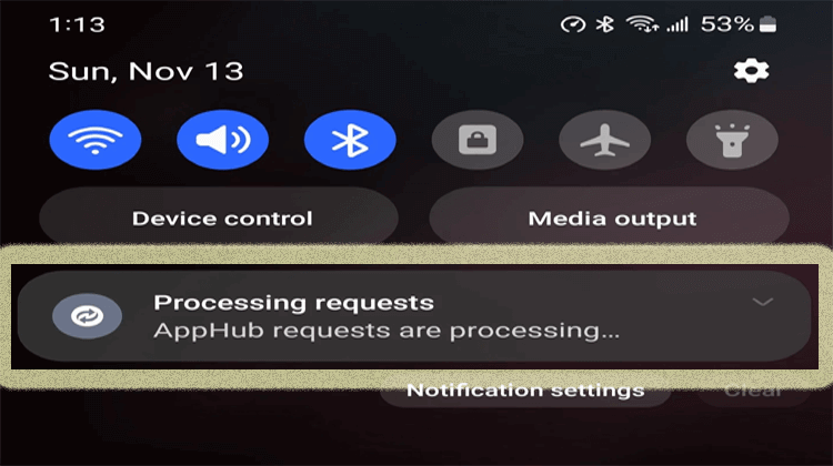 apphub requests are processing